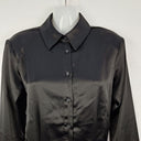 Second-Hand - Meshki Satin Shoulder Padded Shirt Dress Size XXS - SwapUp