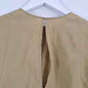 Second-Hand - COS Elevated Olive Cape Sleeve Top Size 6 - SwapUp