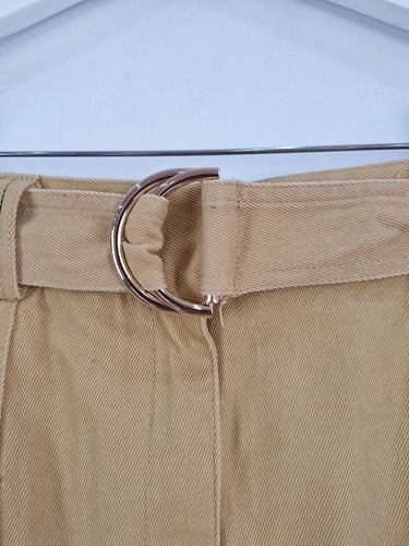 Second-Hand - Sheike Camel Cargo Style Mini Skirt Size 10 - SwapUp