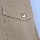Second-Hand - Sheike Camel Cargo Style Mini Skirt Size 10 - SwapUp
