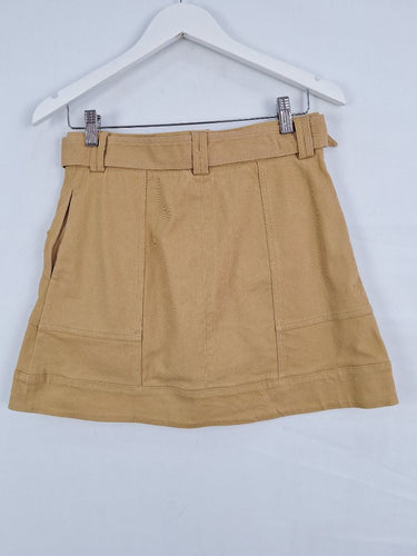 Second-Hand - Sheike Camel Cargo Style Mini Skirt Size 10 - SwapUp