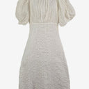 Second-Hand - Sassy Puff Sleeve Pearl Picnic Dress Size 8 - SwapUp