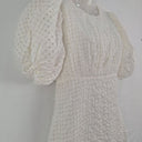 Second-Hand - Sassy Puff Sleeve Pearl Picnic Dress Size 8 - SwapUp