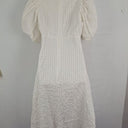 Second-Hand - Sassy Puff Sleeve Pearl Picnic Dress Size 8 - SwapUp