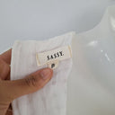 Second-Hand - Sassy Puff Sleeve Pearl Picnic Dress Size 8 - SwapUp