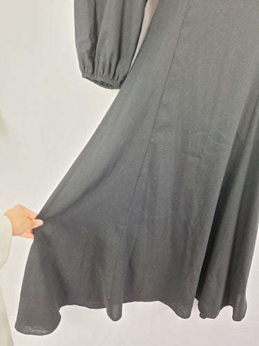 Second-Hand - Atmos & Here Open Back Linen Blend Maxi Dress Size 10 - SwapUp