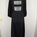 Second-Hand - Atmos & Here Open Back Linen Blend Maxi Dress Size 10 - SwapUp