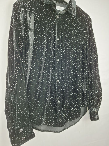 Second-Hand - IRO Velour Shimmer Shirt Size 8 - SwapUp