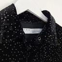 Second-Hand - IRO Velour Shimmer Shirt Size 8 - SwapUp