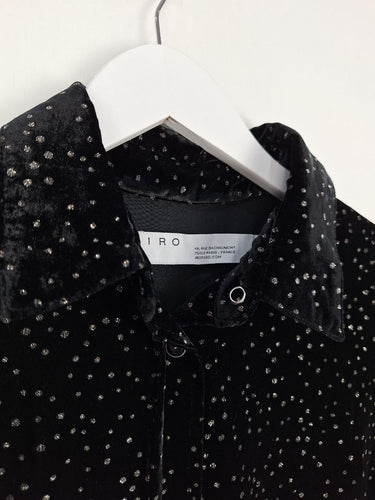 Second-Hand - IRO Velour Shimmer Shirt Size 8 - SwapUp