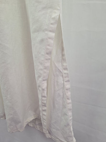 Second-Hand - Maurie & Eve Heavy Pearl Linen Off Shoulder Dress Size 14 - SwapUp