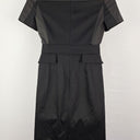 Second-Hand - Karen Millen Work Silver Hard Wear Midi Dress Size 14 - SwapUp