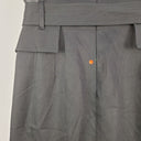 Second-Hand - Karen Millen Work Silver Hard Wear Midi Dress Size 14 - SwapUp