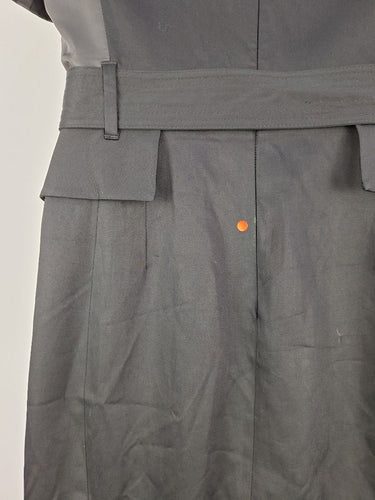 Second-Hand - Karen Millen Work Silver Hard Wear Midi Dress Size 14 - SwapUp