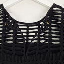 Second-Hand - Witchery Black Ladder Lace Layered Top Size 4 - SwapUp