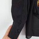 Second-Hand - Karen Millen Semi Sheer Jaguar Embroidery Shirt Size 6 - SwapUp
