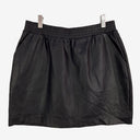 Second-Hand - Country Road Black 'Leather' Wet Look Mini Skirt Size S - SwapUp