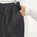 Second-Hand - Country Road Black 'Leather' Wet Look Mini Skirt Size S - SwapUp