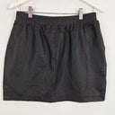 Second-Hand - Country Road Black 'Leather' Wet Look Mini Skirt Size S - SwapUp