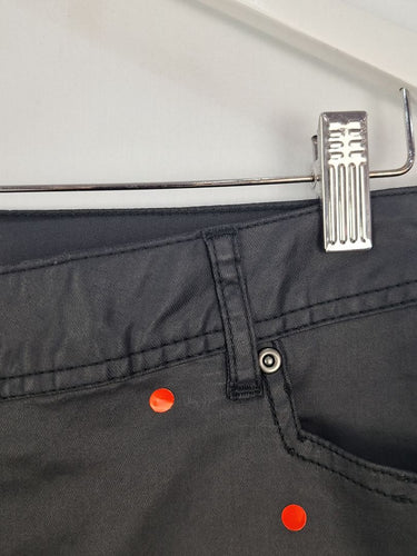 Second-Hand - Taking Shape Coated Black Slim Straight Jeans Size 20 - SwapUp