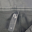 Second-Hand - Taking Shape Coated Black Slim Straight Jeans Size 20 - SwapUp