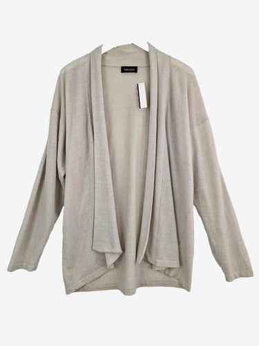 Eskandar Icy Grey Knit Cardigan Size M