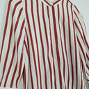 Second-Hand - Witchery Clay Stripe Button Up Blouse Size 6 - SwapUp