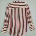 Second-Hand - Witchery Clay Stripe Button Up Blouse Size 6 - SwapUp
