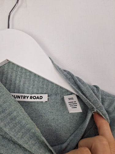 Second-Hand - Country Road Slate Mockneck Relaxed Fit Top Size XXS - SwapUp