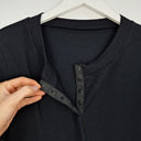 Second-Hand - Metalicus Snap Button Stretchy Cardigan Size M - SwapUp