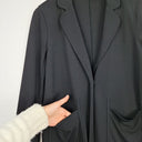 Second-Hand - Bylyse Black Collar Work Jacket Size S - SwapUp