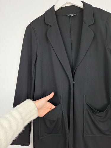 Second-Hand - Bylyse Black Collar Work Jacket Size S - SwapUp
