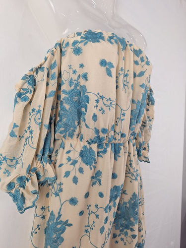Second-Hand - Rodeo Show Embroidered Off Shoulder Spring Dress Size 8 - SwapUp