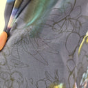 Second-Hand - Saba Hand Drawn Flower Silk Midi Dress Size 8 - SwapUp