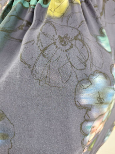 Second-Hand - Saba Hand Drawn Flower Silk Midi Dress Size 8 - SwapUp