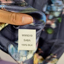 Second-Hand - Saba Hand Drawn Flower Silk Midi Dress Size 8 - SwapUp