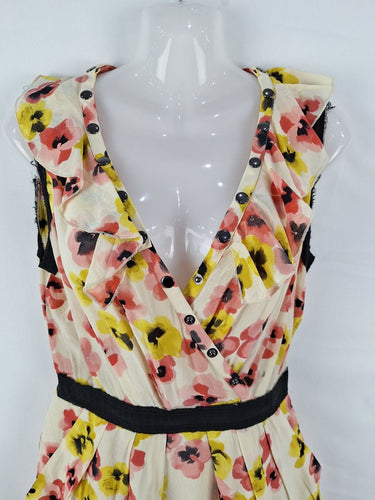 Second-Hand - Moschino Cheap and Chic Silk Sweet Violet Midi Dress Size S - SwapUp