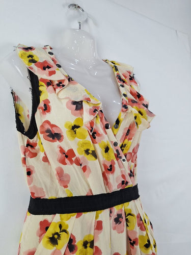 Second-Hand - Moschino Cheap and Chic Silk Sweet Violet Midi Dress Size S - SwapUp