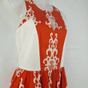 Second-Hand - Assorted Brands Burnt Orange Skater Mini Dress Size 8 - SwapUp