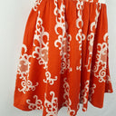 Second-Hand - Assorted Brands Burnt Orange Skater Mini Dress Size 8 - SwapUp