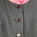 Second-Hand - Tailored Washed Black Feature Button Alannah Hill Jacket Size 6 - SwapUp