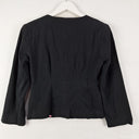 Second-Hand - Tailored Washed Black Feature Button Alannah Hill Jacket Size 6 - SwapUp