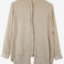 Second-Hand - Ginger & Smart Elegant Cream Split Back Blouse Size 6 - SwapUp