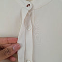 Second-Hand - Ginger & Smart Elegant Cream Split Back Blouse Size 6 - SwapUp
