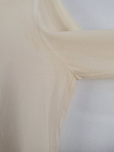 Second-Hand - Ginger & Smart Elegant Cream Split Back Blouse Size 6 - SwapUp