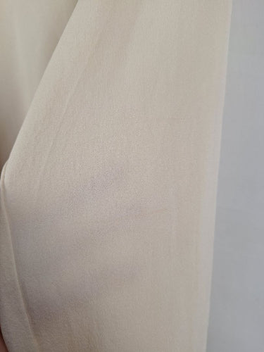 Second-Hand - Ginger & Smart Elegant Cream Split Back Blouse Size 6 - SwapUp