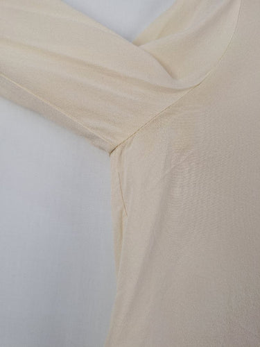 Second-Hand - Ginger & Smart Elegant Cream Split Back Blouse Size 6 - SwapUp
