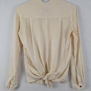Second-Hand - Ginger & Smart Elegant Cream Split Back Blouse Size 6 - SwapUp