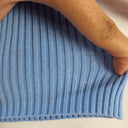 Second-Hand - Minima Sky Blue Ribbed Rectangle Neck Top Size 10 - SwapUp