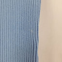 Second-Hand - Minima Sky Blue Ribbed Rectangle Neck Top Size 10 - SwapUp